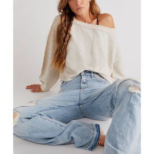 NWT Free People Jamie Sweater / Oatmeal Heather